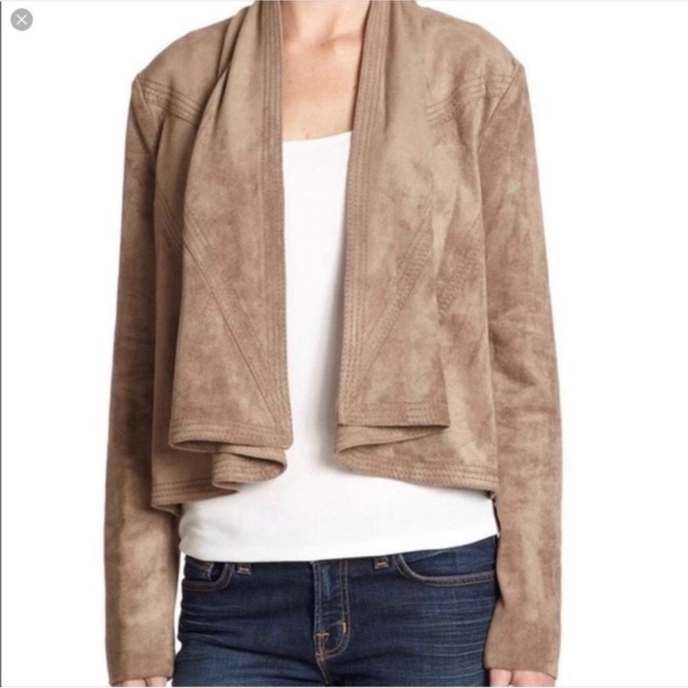 BCBGMaxAzria Tan Suede Blazer